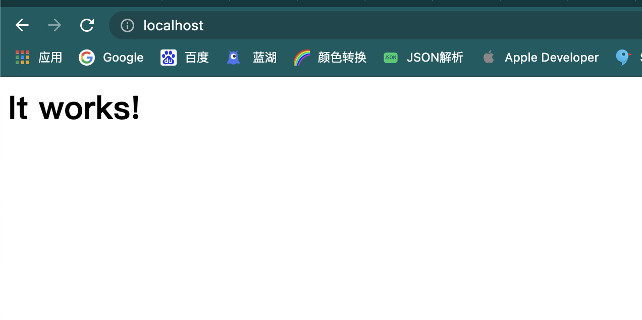 Apache启动浏览器界面